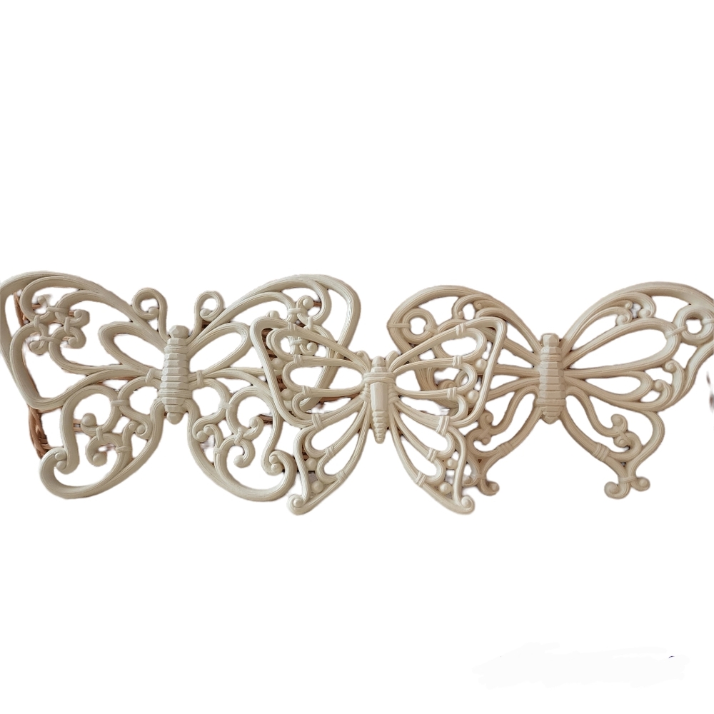 Vintage Homco 3 pc. Set of Wall Hanging Decor Butterflies